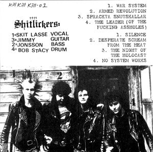 Shitlickers : GBG 1982 / Cracked Cop Skulls (7", EP, Ltd, Unofficial, W/Lbl)