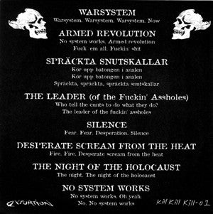 Shitlickers : GBG 1982 / Cracked Cop Skulls (7", EP, Ltd, Unofficial, W/Lbl)