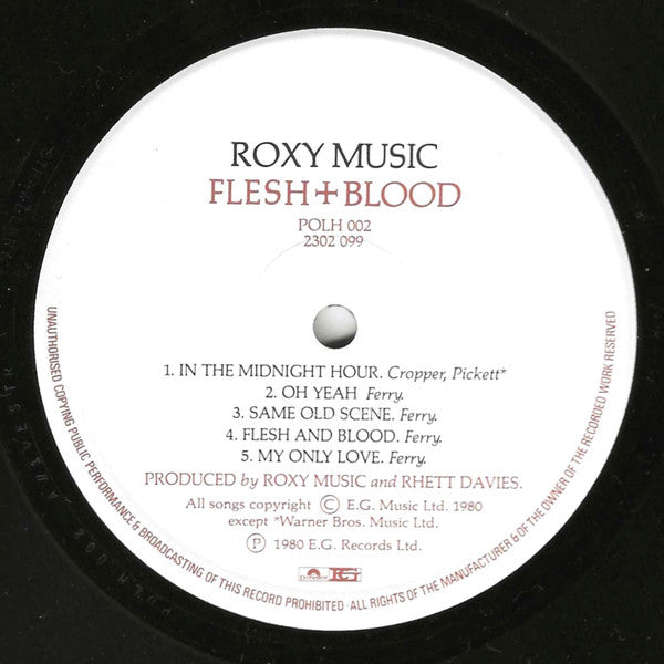 Roxy Music : Flesh + Blood (LP, Album)
