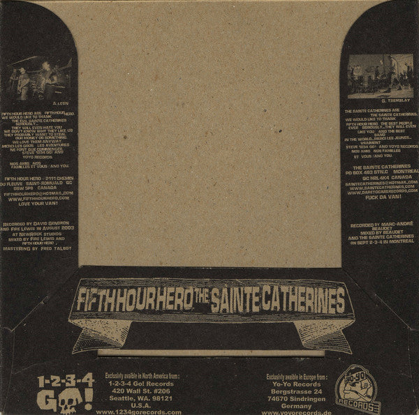 Fifth Hour Hero / The Sainte Catherines : The Music Of FHH - STE 4 Aims Easy As Pointing Your Finger (7")