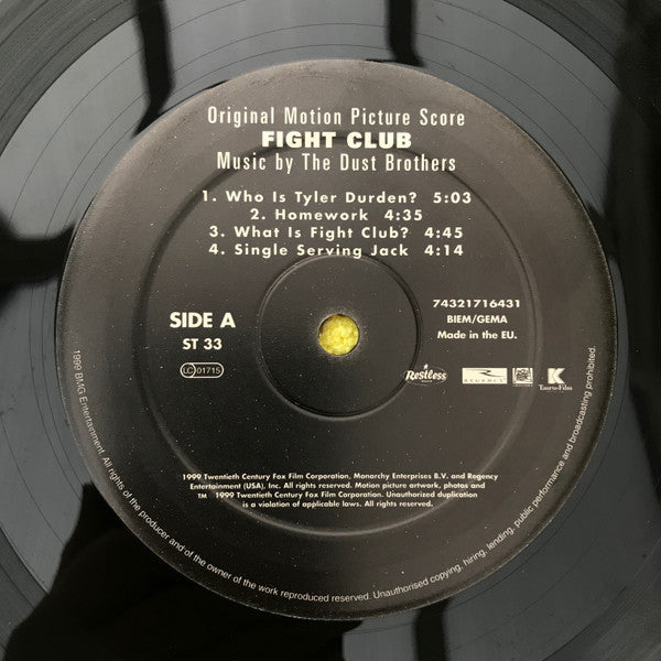 The Dust Brothers : Fight Club - Original Motion Picture Score (2xLP, Album, Ltd, Mixed, RE, 180)