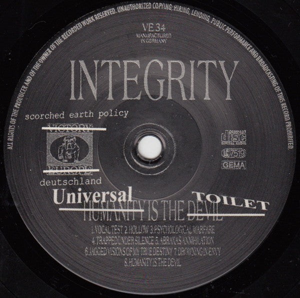 Universal (6) A.K.A. The Mental Toilet : Immens Toilet In Mind (7")