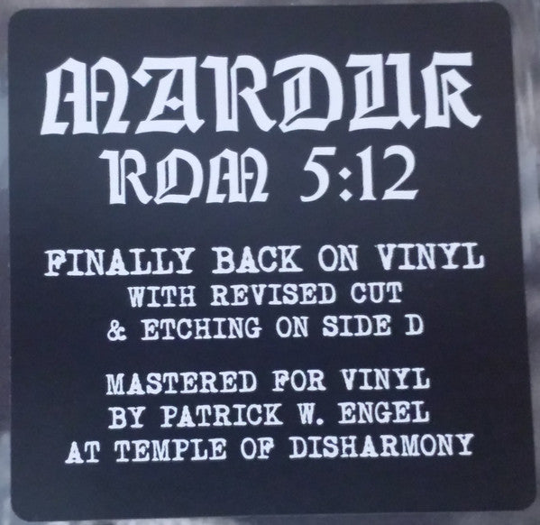Marduk : Rom 5:12 (LP + LP, S/Sided, Etch + Album, RE)