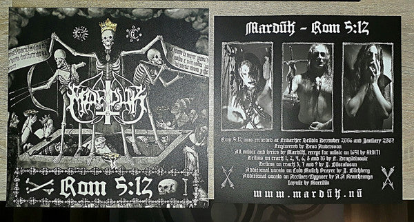 Marduk : Rom 5:12 (LP + LP, S/Sided, Etch + Album, RE)