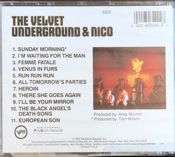 The Velvet Underground & Nico (3) : The Velvet Underground & Nico (CD, Album, RE, RM, PMD)