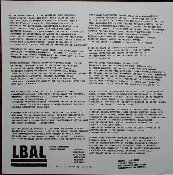 Look Back And Laugh : Look Back And Laugh (12", Album)