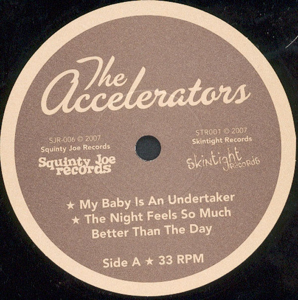 The Accelerators (3) : My Baby Is An Undertaker (7", EP + CDr, EP)