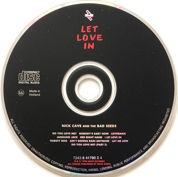 Nick Cave & The Bad Seeds : Let Love In (CD, Album, RE, RP)