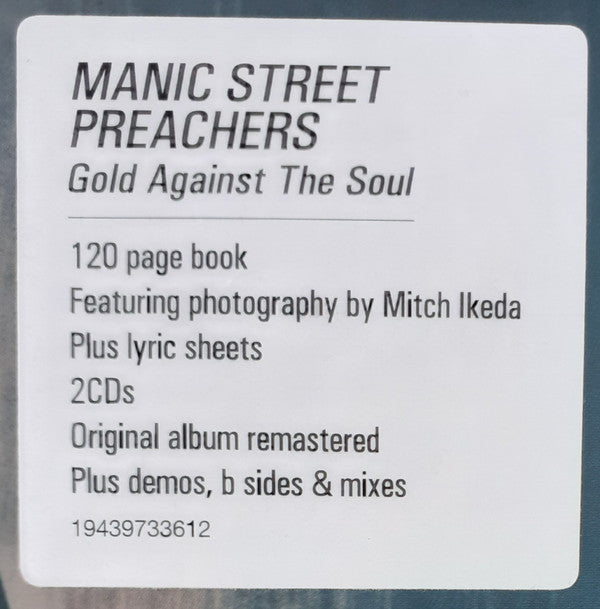 Manic Street Preachers : Gold Against The Soul (CD, Album, RE, RM + CD, Comp, RM + Dlx, Ltd, Dig)