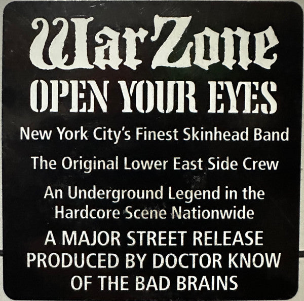 Warzone (2) : Open Your Eyes (LP, Album)