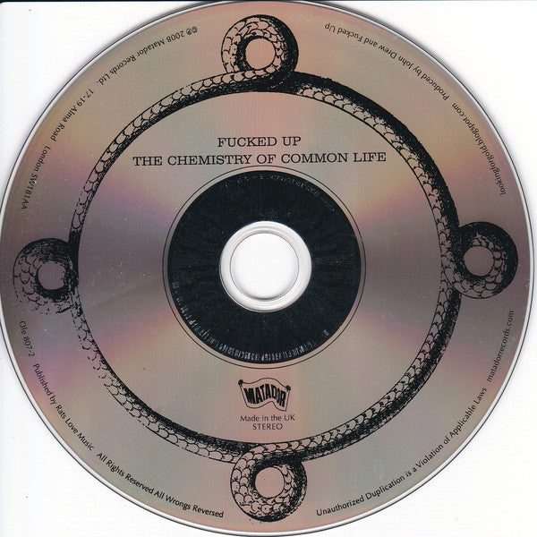Fucked Up : The Chemistry Of Common Life (CD, Album)