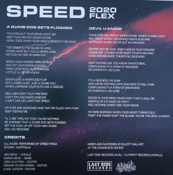 Speed (38) : 2020 Flex (Flexi, 7", S/Sided, EP, Red)
