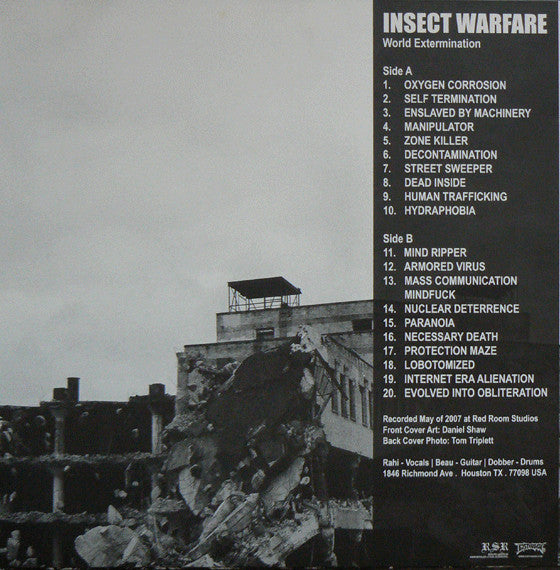 Insect Warfare : World Extermination (LP, Album, Ltd)
