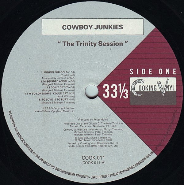 Cowboy Junkies : The Trinity Session (LP, Album)