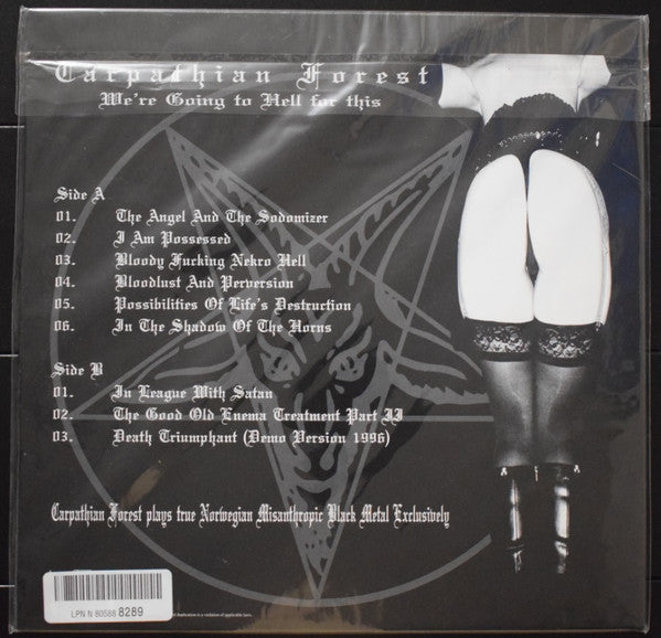 Carpathian Forest : We're Going To Hell For This (LP, Comp)