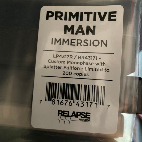 Primitive Man (2) : Immersion (LP, Album, Ltd, Cus)