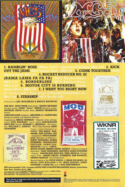 MC5 : Kick Out The Jams (CD, Album, RE)