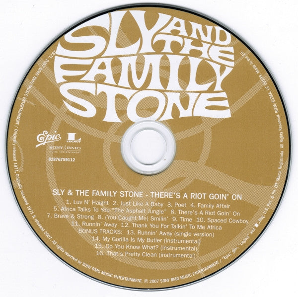 Sly & The Family Stone : There's A Riot Goin' On (CD, Album, Dlx, RE, RM, Dig)