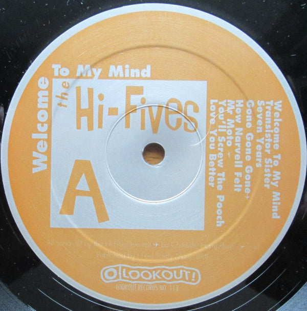 The Hi-Fives : Welcome To My Mind (LP, Album)
