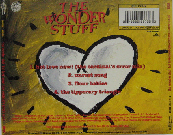 The Wonder Stuff : Hot Love Now! (The Cardinal's Error E.P.) (CD, EP, Pt2 + Box, Ltd, Num)
