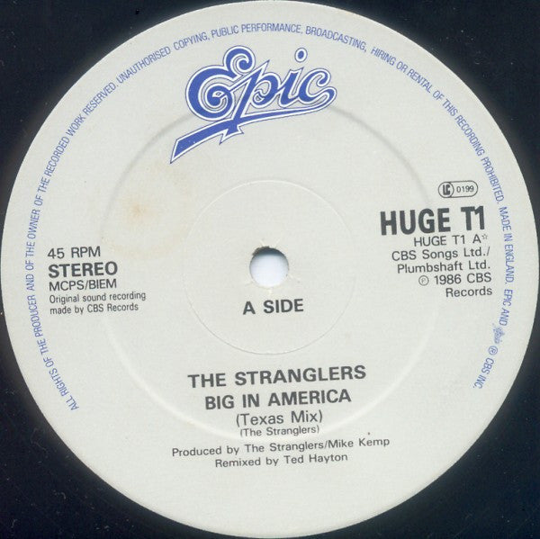 The Stranglers : Big In America (12")