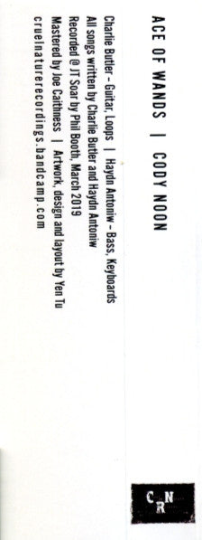 Cody Noon : Ace Of Wands (Cass, Album, Ltd, C44)