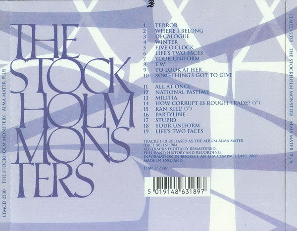 The Stockholm Monsters* : Alma Mater Plus (CD, Album, RE, RM)