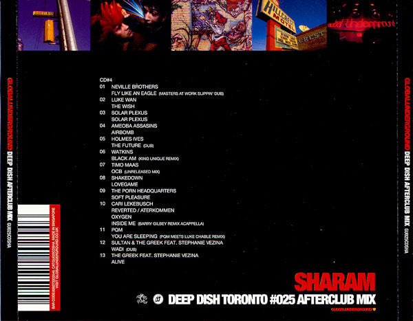 Sharam (2) : Deep Dish Toronto  #025 Afterclub Mix (CD, Ltd, Mixed)