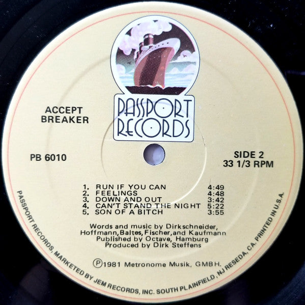 Accept : Breaker (LP, Album)