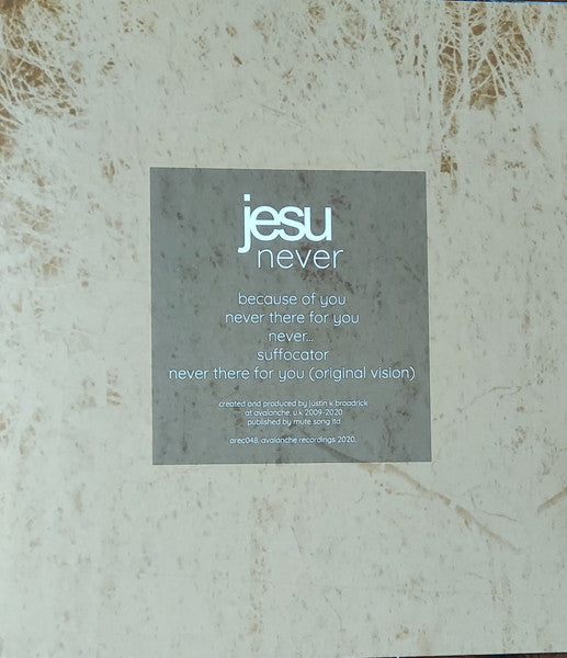 Jesu : Never (12", EP, Blu)