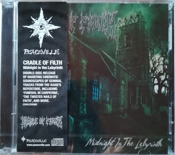 Cradle Of Filth : Midnight In The Labyrinth (2xCD, Album, RE)