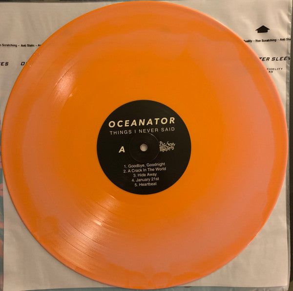 Oceanator : Things I Never Said (LP, Album, Ora)