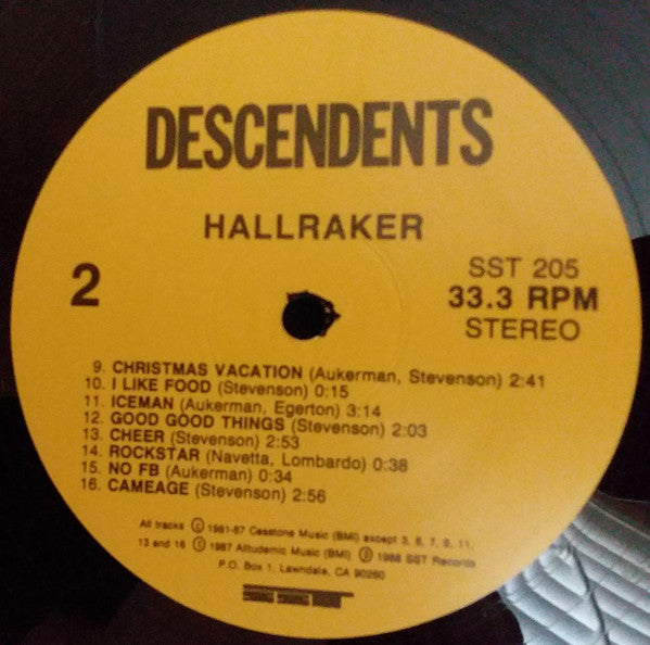 Descendents : Hallraker (LP, Album)