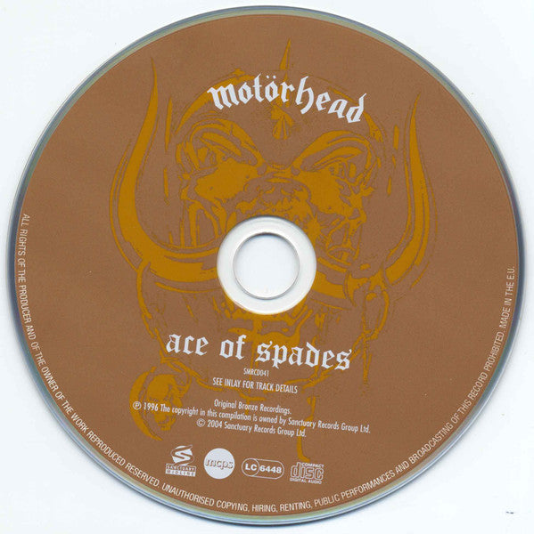 Motörhead : Ace Of Spades (CD, Album, RE, RM)