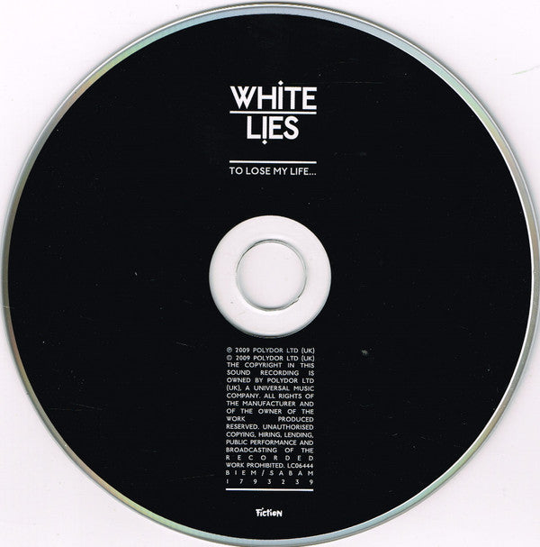 White Lies (2) : To Lose My Life... (CD, Album)