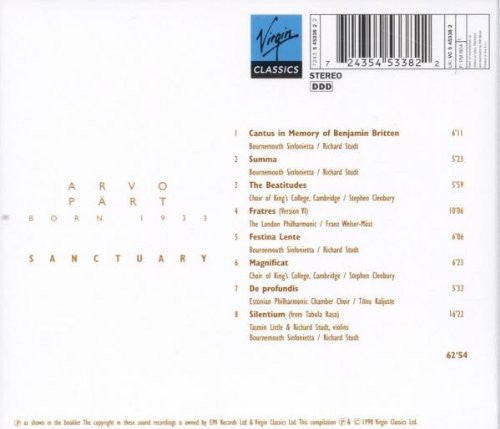 Arvo Pärt : Sanctuary (CD, Comp)