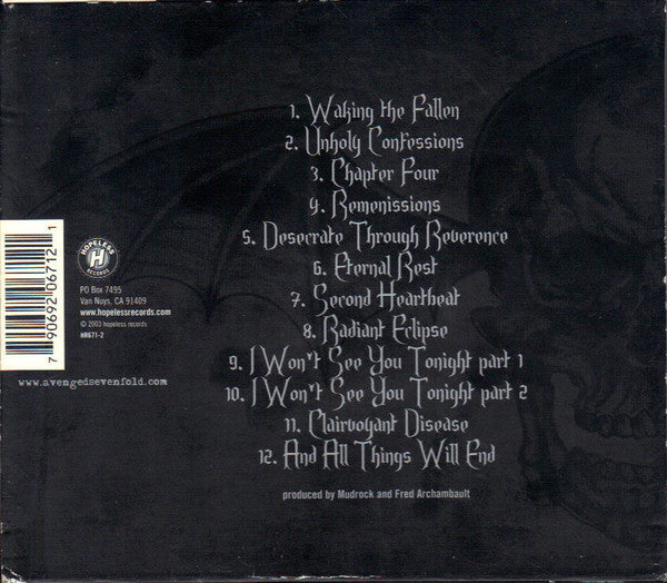 Avenged Sevenfold : Waking The Fallen (CD, Album, RE, Sli)