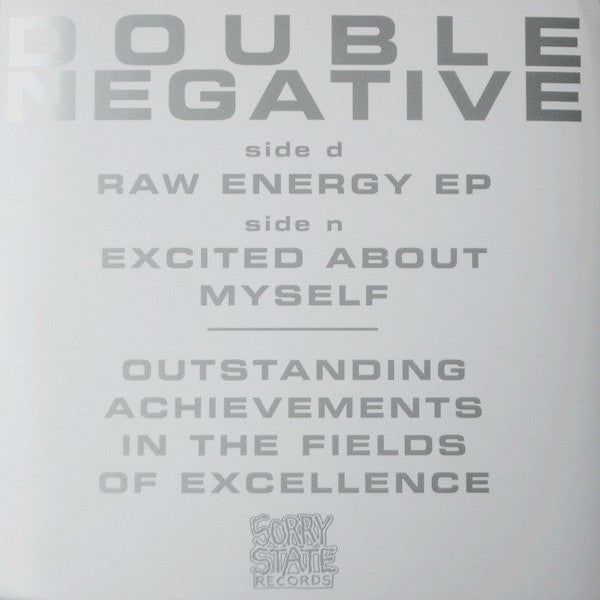 Double Negative : Raw Energy EP (7", EP, Cle)