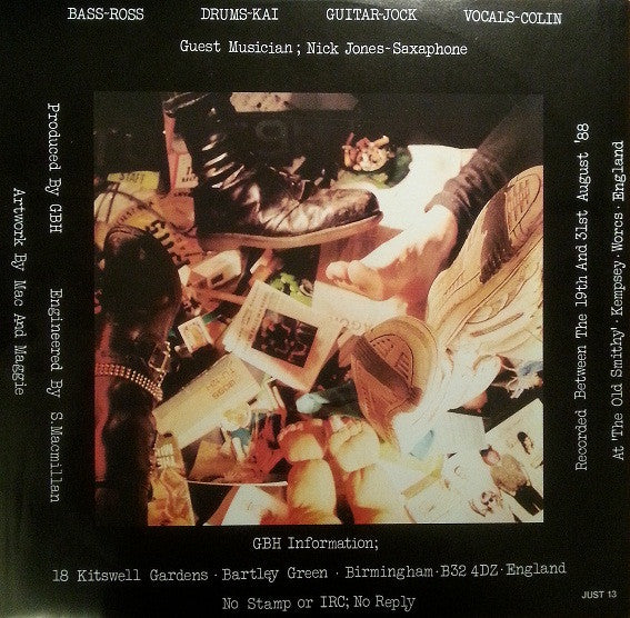 GBH* : A Fridge Too Far (LP, Album)