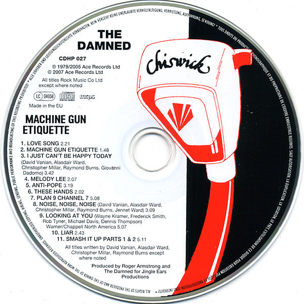 The Damned : Machine Gun Etiquette (CD, Album, RE, RM, Sou)