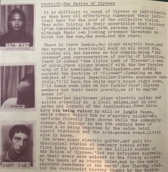 The Nation Of Ulysses : The Nation Of Ulysses (7")