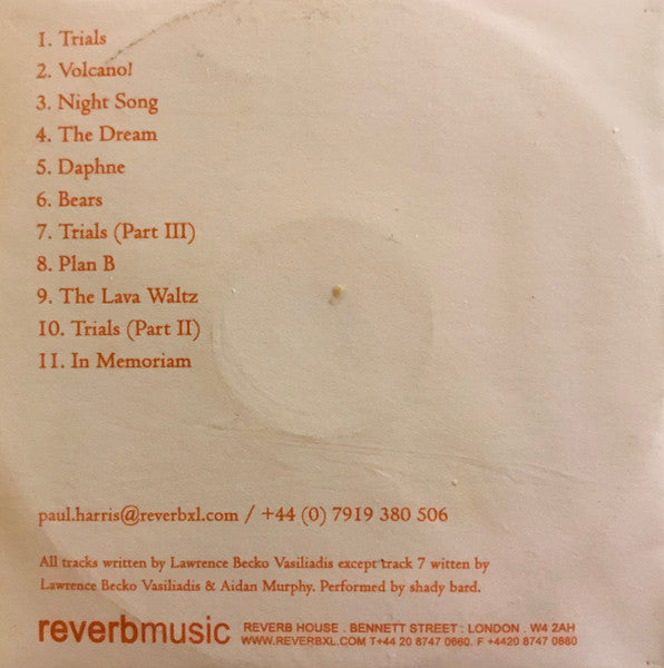 shady bard : Trials (CDr, Album, Promo)