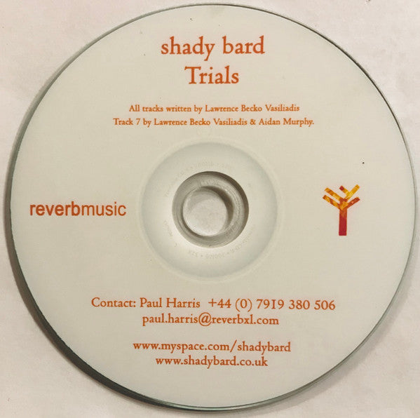 shady bard : Trials (CDr, Album, Promo)