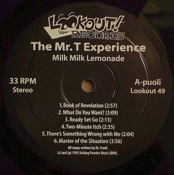 The Mr. T Experience : Milk Milk Lemonade (LP, Album)