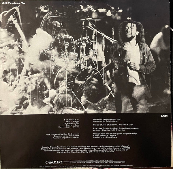 Bad Brains : The Youth Are Getting Restless (Live At The Paradiso, Amsterdam, 1987) (LP, Album)