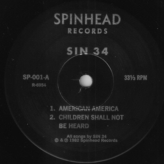 Sin 34 : Die Laughing (7", EP, RP)