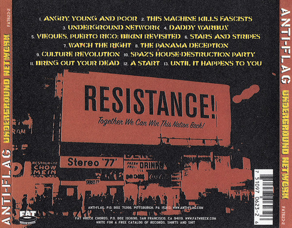 Anti-Flag : Underground Network (CD, Album)