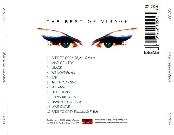 Visage : Fade To Grey (The Best Of Visage) (CD, Comp, RE)