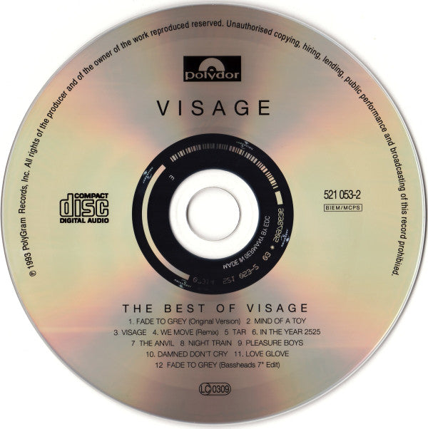 Visage : Fade To Grey (The Best Of Visage) (CD, Comp, RE)