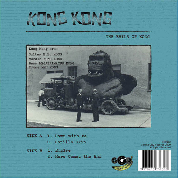 Kong Kong : The Evils Of Kong (7", EP, Ltd)